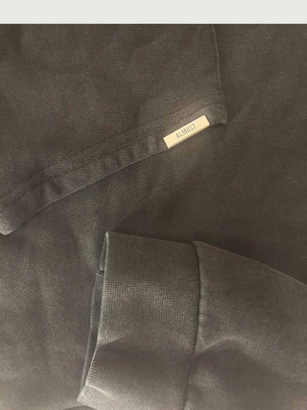 Almost Someday Hoodie in Black – Men's Pullover - Picture 4 of 8